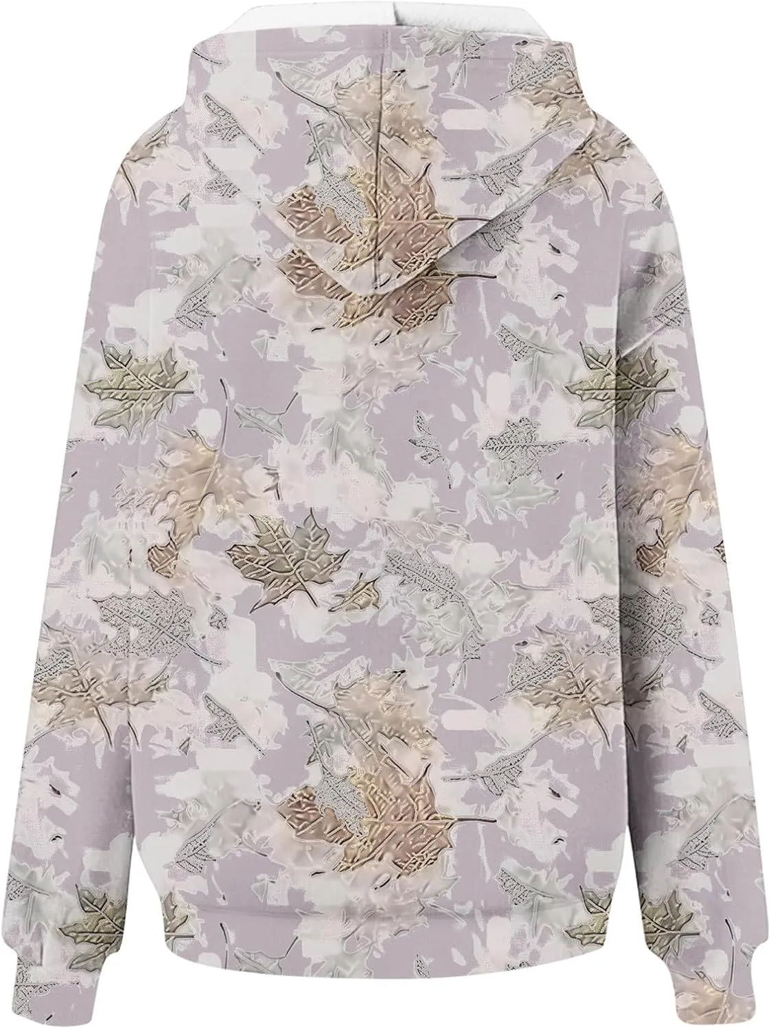 Ceboyel Womens Camo Oversized Hoodies Maple Leaf Hooded Sweatshirt Trendy Cute Hoodie Teen Girls Fashion Clothing 2024