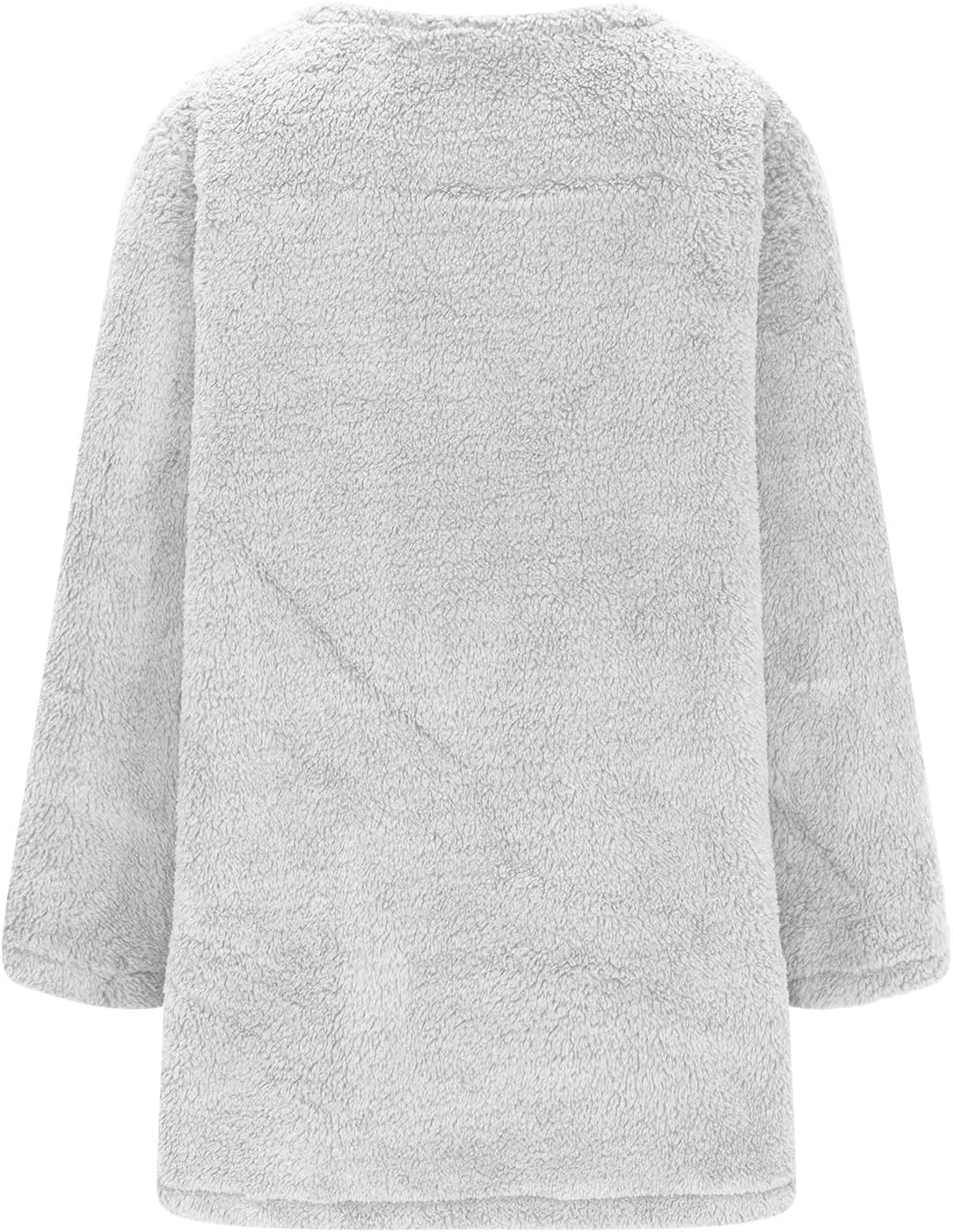 Ceboyel Womens Fleece Lined Sweatshirts Sherpa Fuzzy Sweater Long Sleeve Cute Tops Pullover Warm Winter Trendy Clothing