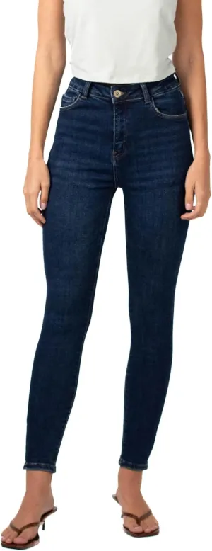 Classic Blue Skinny Fit Jeans for Women