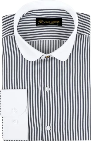Club Collar Shirts for Men | Mens Long Sleeve Dress Casual Stylish & Formal Button Up Shirts in 1920s Style