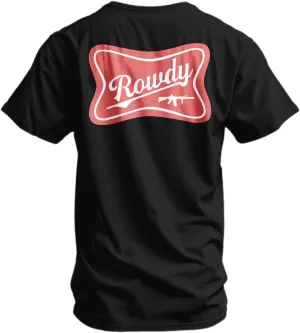 Combat Iron Men's Graphic Tees | Rowdy Beer Logo | Mens Graphic T-Shirts