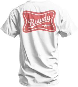 Combat Iron Men's Graphic Tees | Rowdy Beer Logo | Mens Graphic T-Shirts