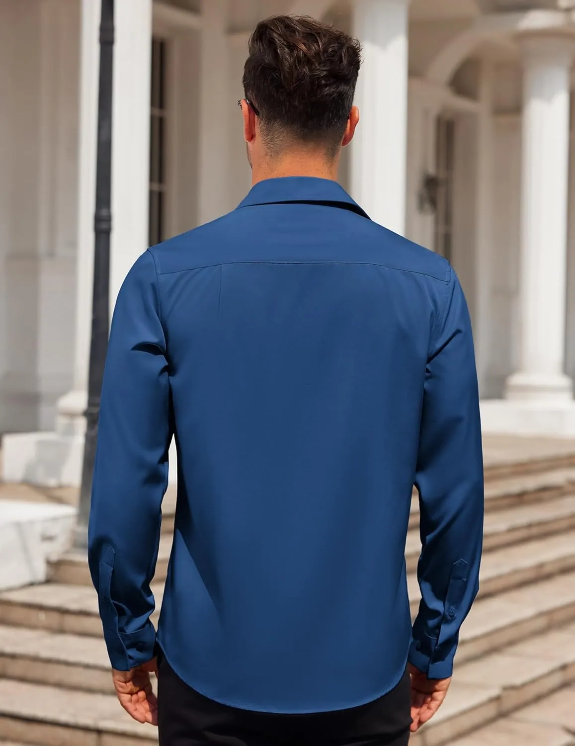 COOFANDY Mens Dress Shirt Long Sleeve Button Down Shirts Business Casual Wrinkle Free Shirts with Pocket
