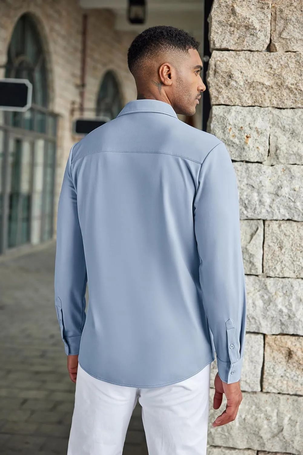 COOFANDY Men's Wrinkle Free Shirts Casual Long Sleeve Button Down Dress Shirts