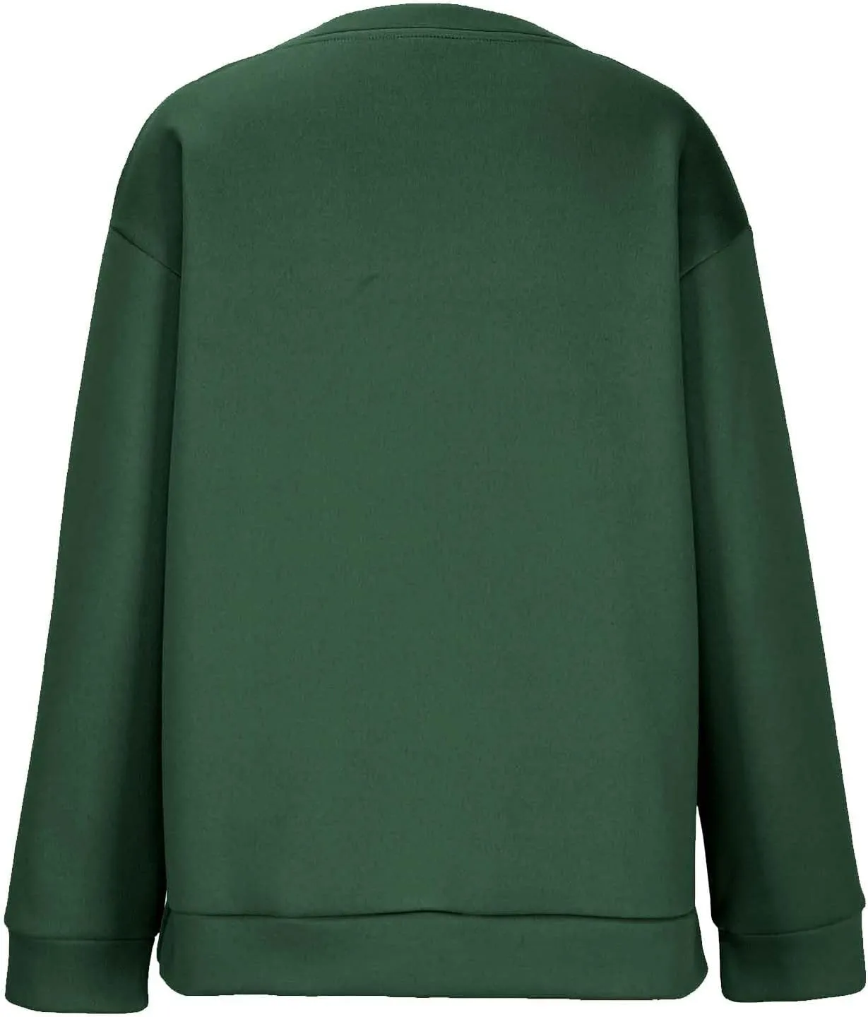 Crewneck Sweatshirts for Women Trendy 2024 Solid Color Pullover Tops Long Sleeve Sweatshirt Tunic Fall Winter Clothes