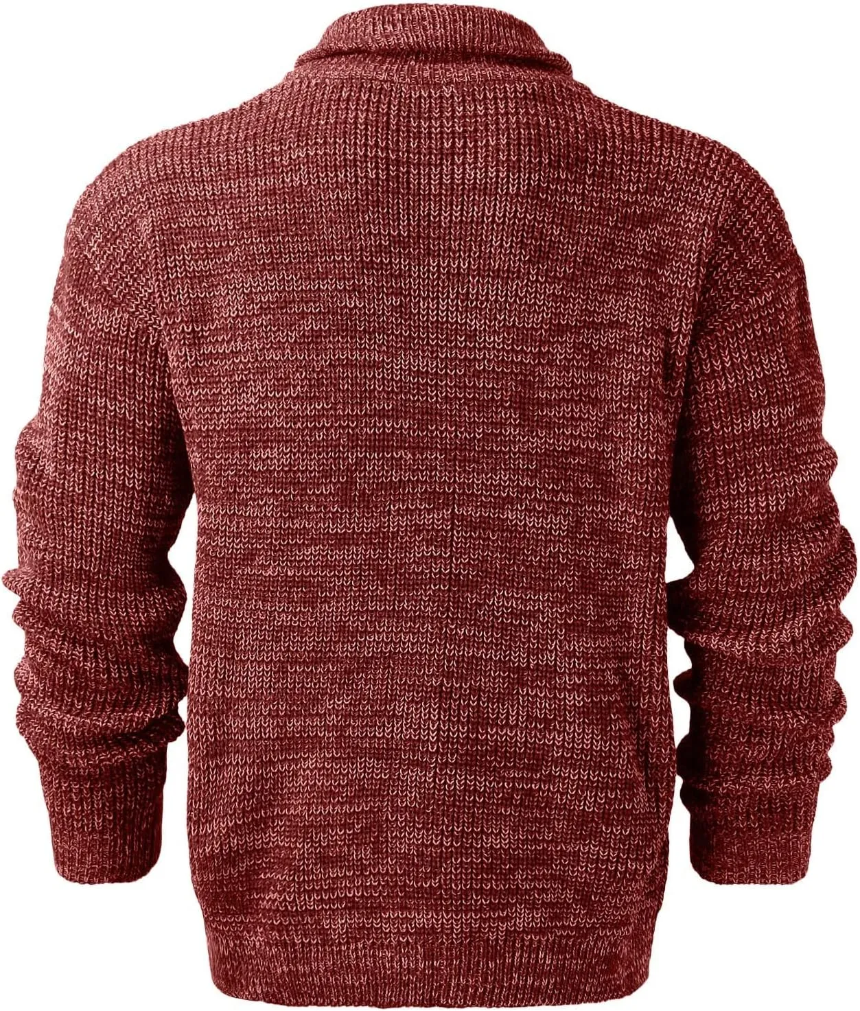 CRNTCEM Mens Casual Shawl Collar Cardigan Sweater Cable Knit Button Chunky Winter Thick Thermal Open Front Cardigan Coats