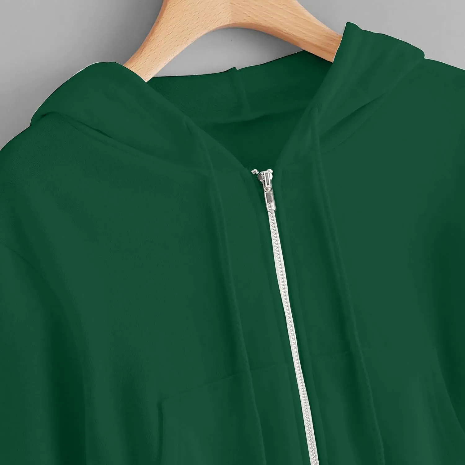 Cropped Zip Up Hoodie Women Lightweight Long Sleeve Crop Tops Womens Cute Hoodies Zipper Fall Sweatshirt