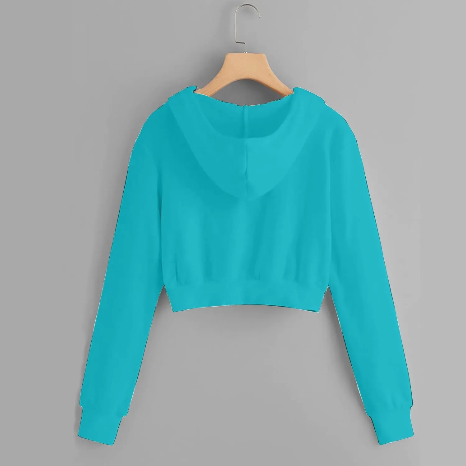 Cropped Zip Up Hoodie Women Lightweight Long Sleeve Crop Tops Womens Cute Hoodies Zipper Fall Sweatshirt