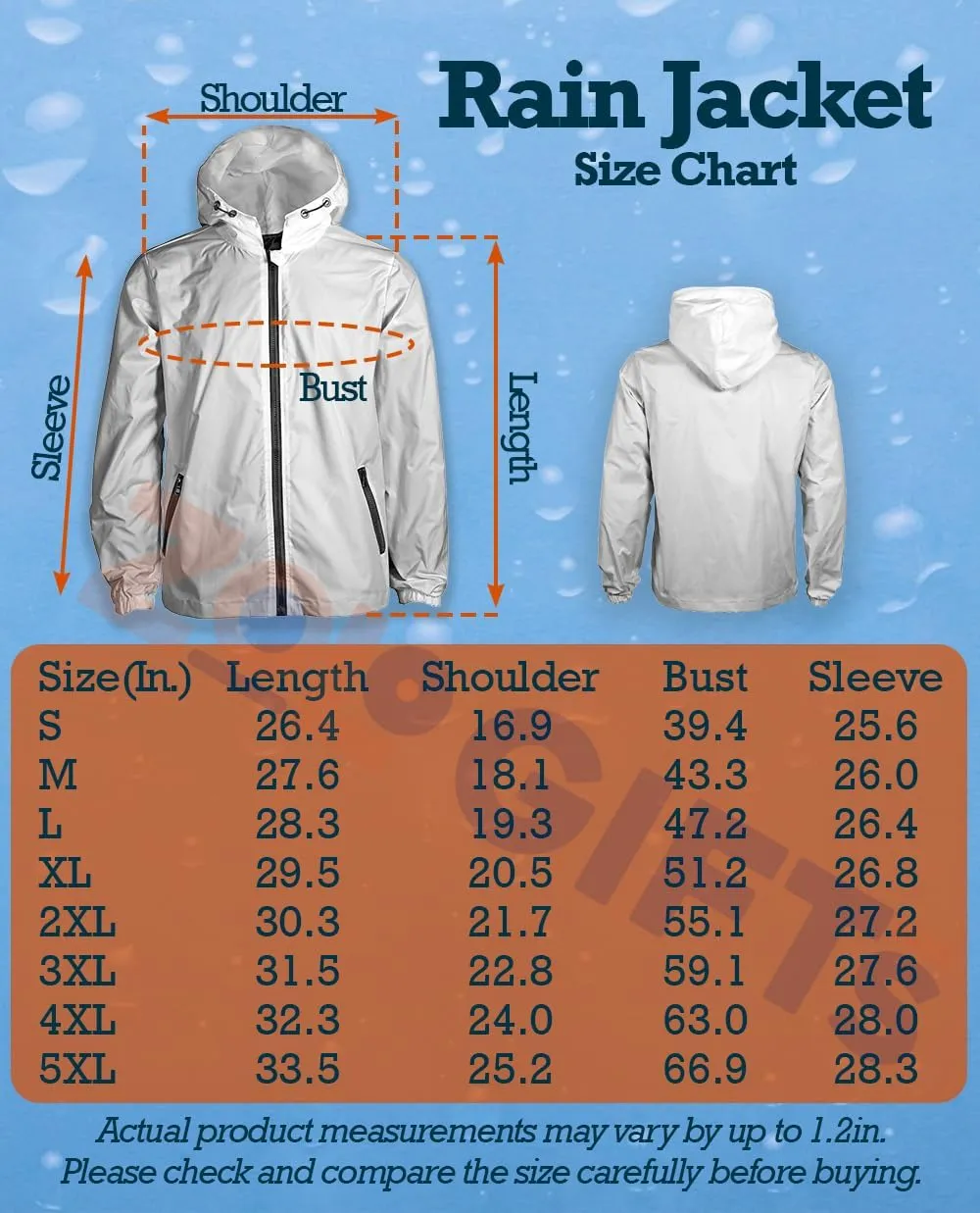 Custom Rain Jacket Women Men, Water Resistant Athletic Running Hooded Lightweight Jacket Windbreaker
