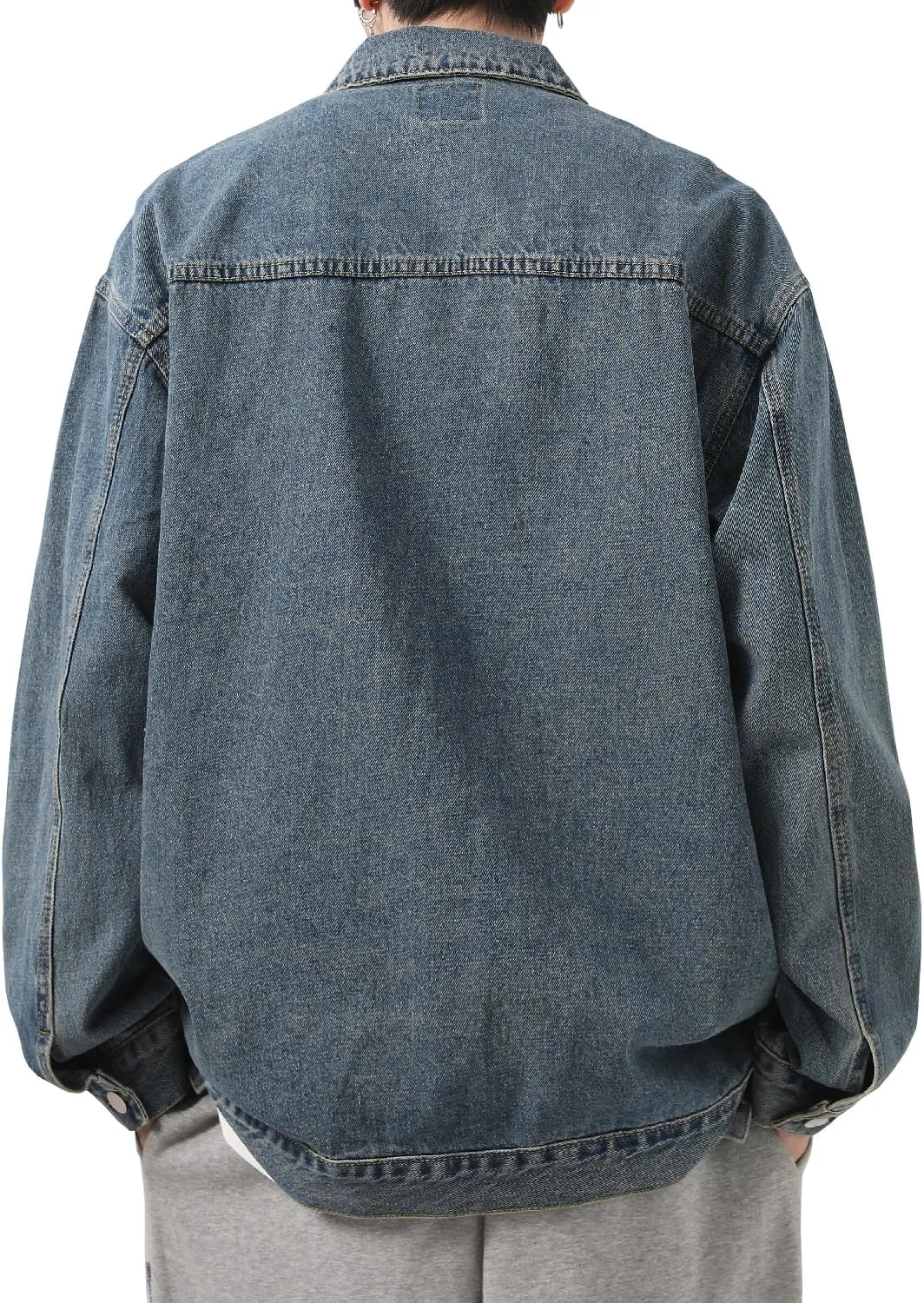 DAVID.ANN Men's Trucker Coat Denim Jackets