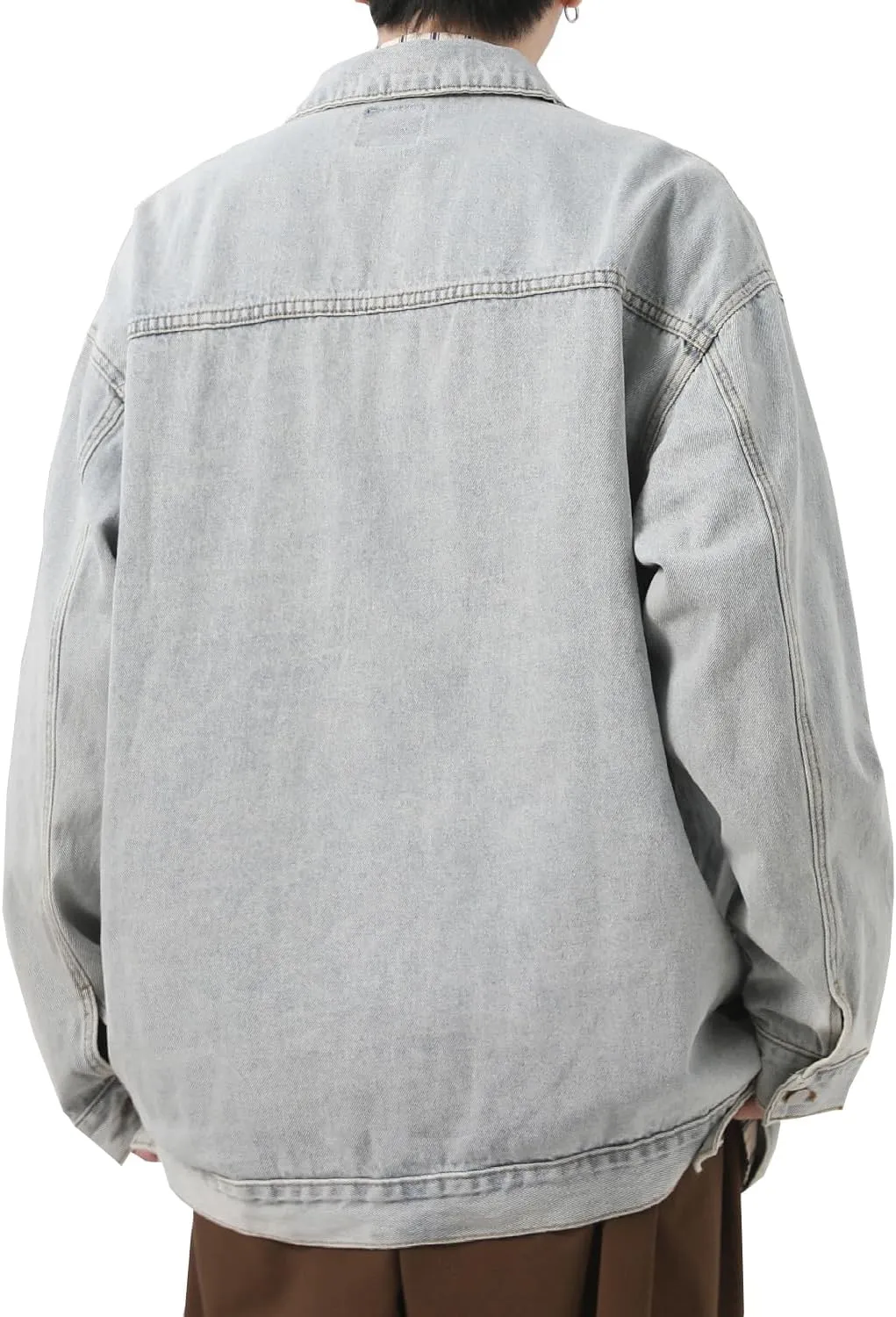 DAVID.ANN Men's Trucker Coat Denim Jackets