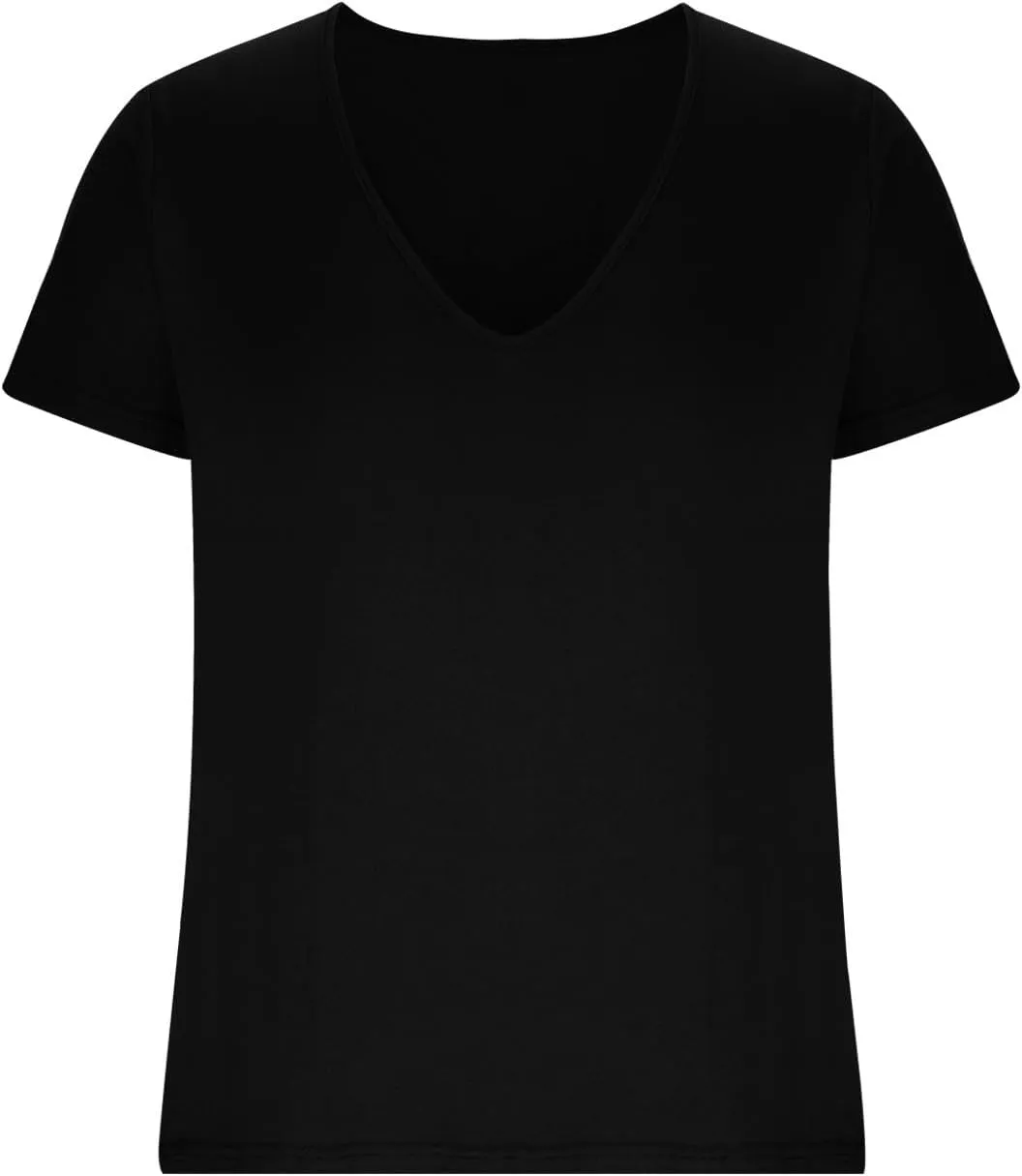 Deep V Neck T Shirt for Mens Premium Fitted Soft Men T-Shirts Trendy Casual Summer Breathable Slim Fit Solid Tops