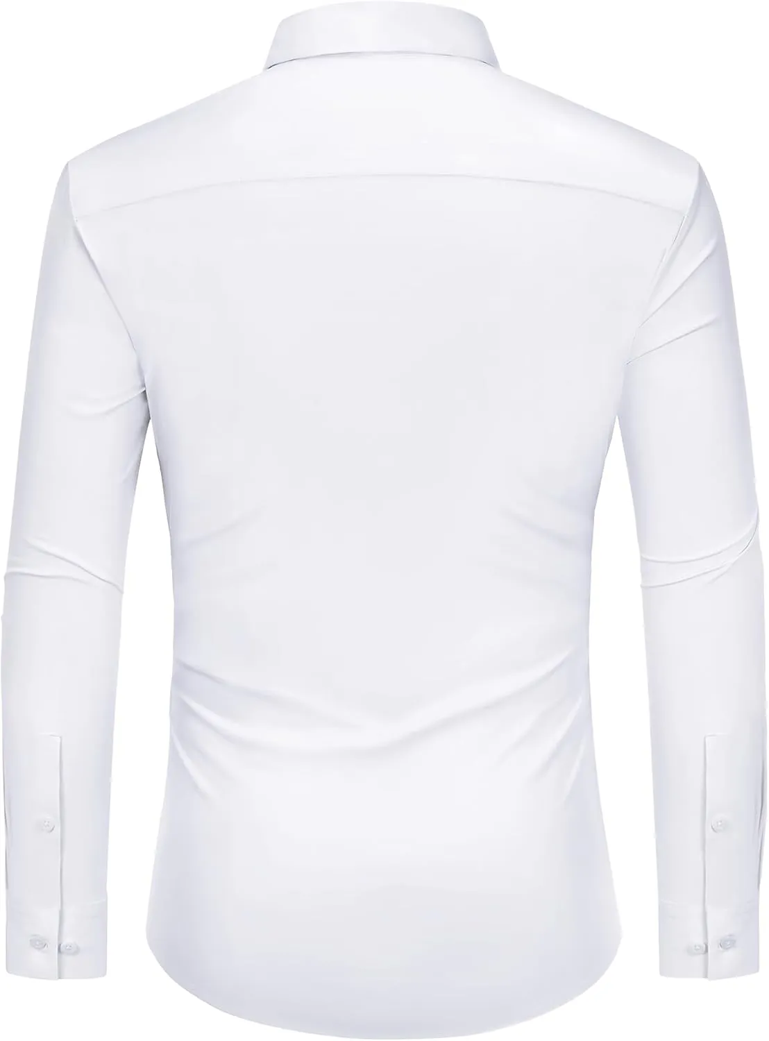 DEMEANOR Stretch Mens Dress Shirts Long Sleeve Slim Fit Dress Shirts for Men Button Down Dress Shirts Wrinkle Free