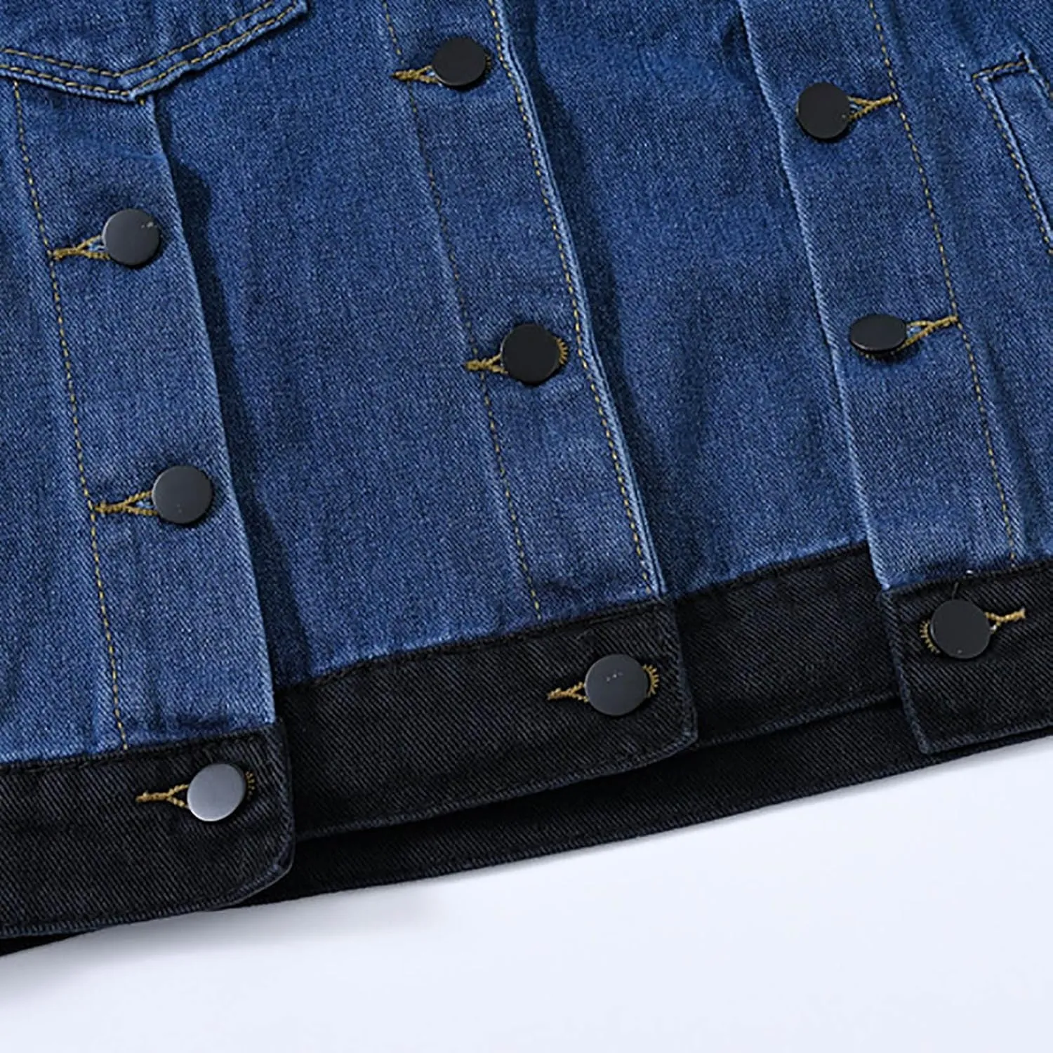 Denim Jackets for Women Trendy 2024 Fall Fashion Jean Coats Plus Size Button Down Shacket with Pockets Trucker Jacket