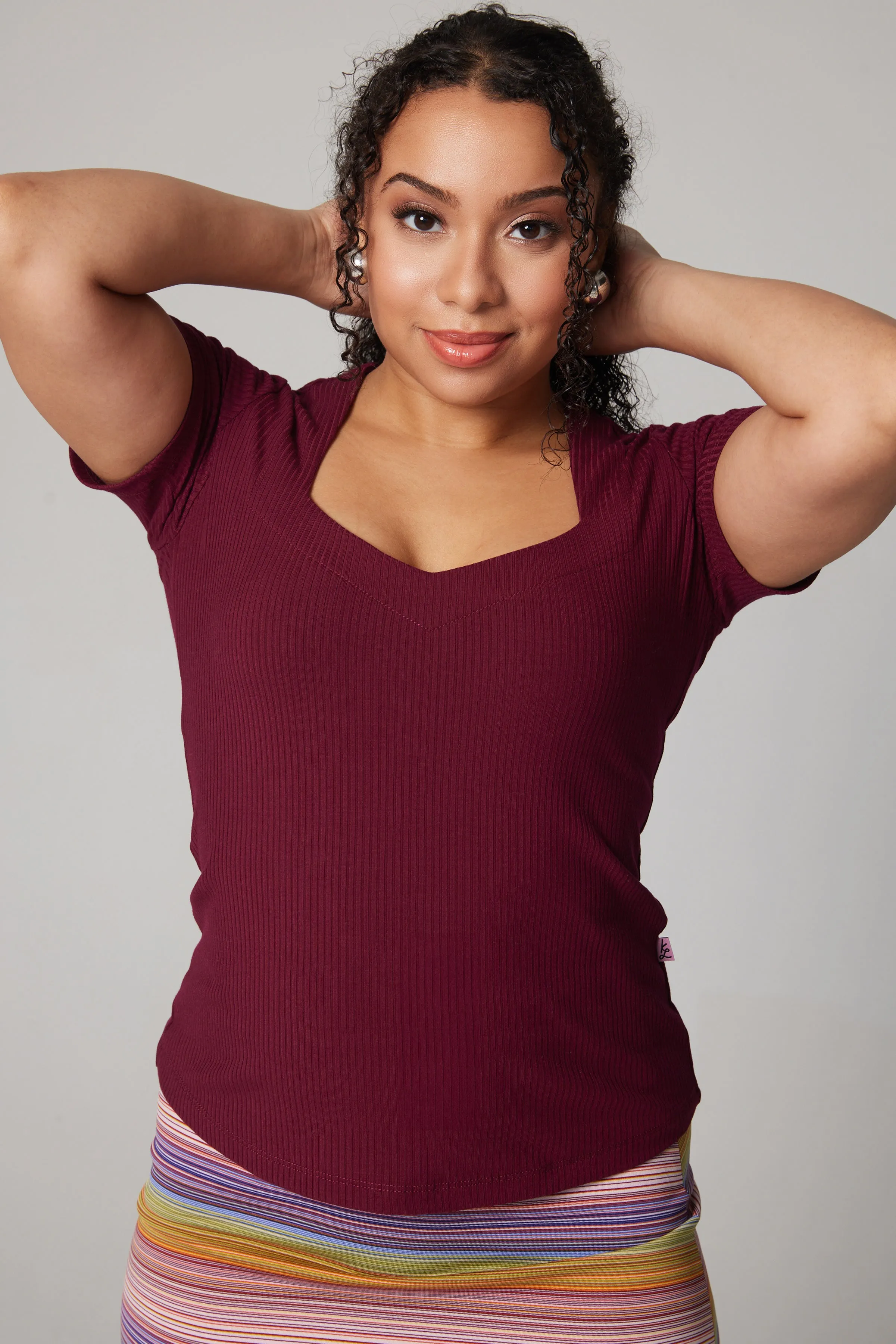 Diamond Top - Burgundy
