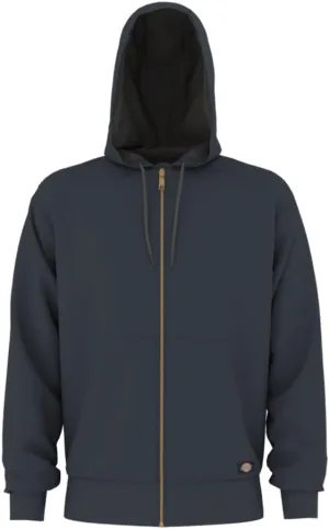 Dickies Mens Full Zip Thermal Lined Fleece Hoodie
