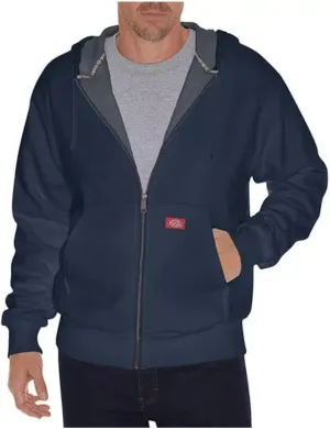Dickies Men's Thermal Lined Full-Zip Fleece Hoodie with DWR