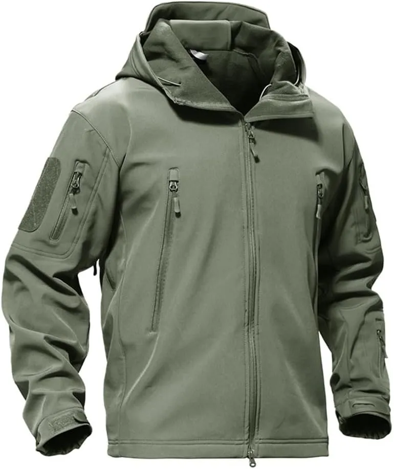 Dninmim Men's Hooded Solid Color Jacket Casual Warm Outdoor Sports Loose Jacket