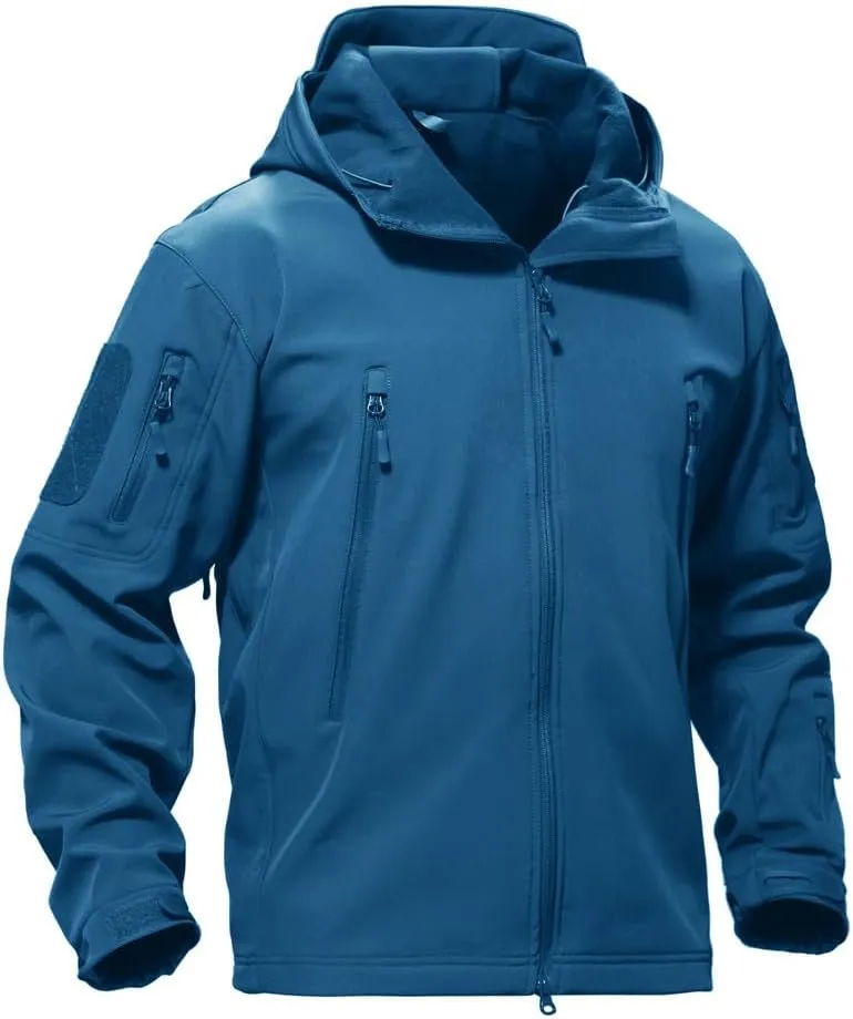 Dninmim Men's Hooded Solid Color Jacket Casual Warm Outdoor Sports Loose Jacket