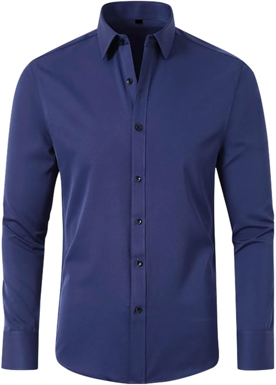 Dress Shirts for Men Fashion Long Sleeve Tops Regular Fit Button Down Shirts Stretch Wrinkle-Free Business Formal Shirt