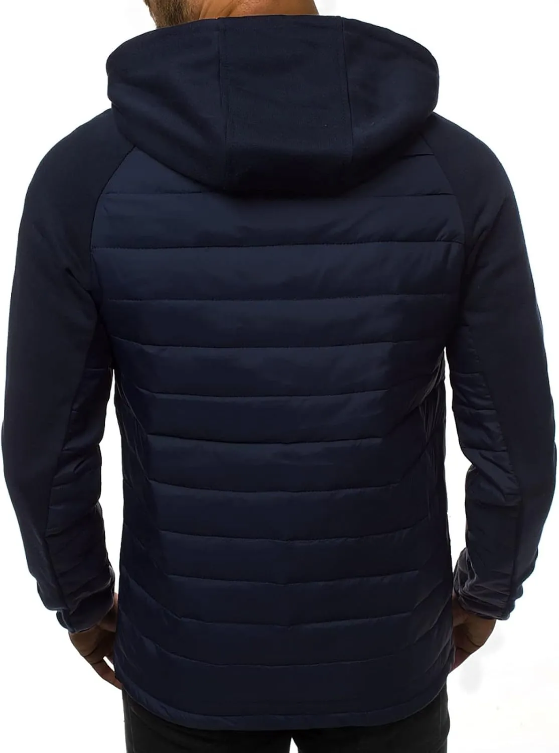 DuDubaby Men's Casual Camouflage Sports Sweatshirt Long Sleeve Zipper Hooded Jacket Coat
