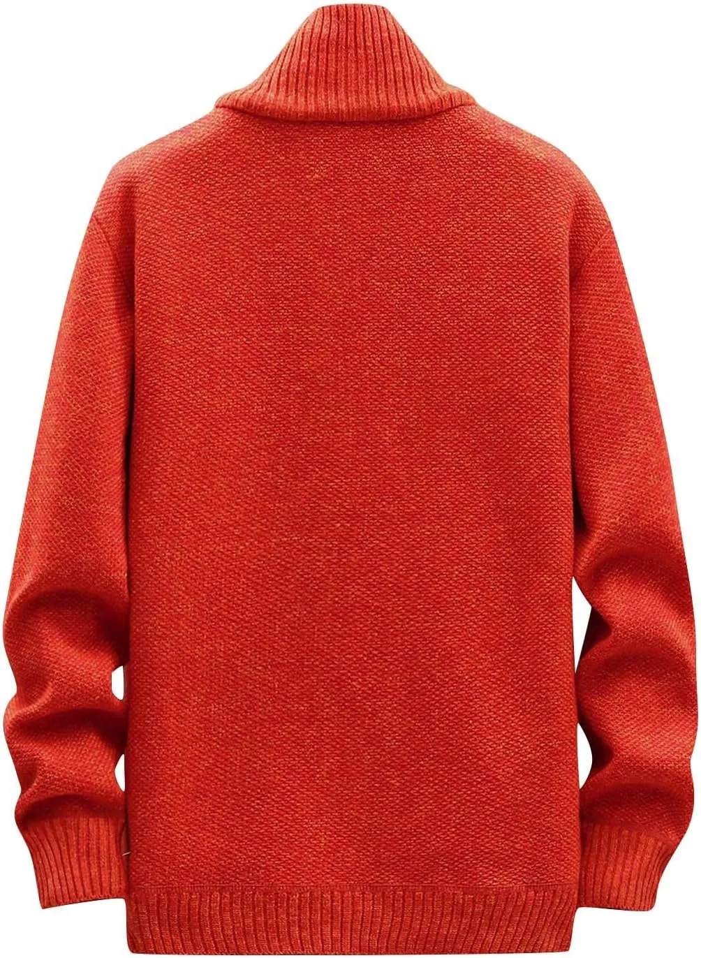 DuDubaby Ugly Sweater for Mens Autumn and Winter Fashion Loose Cardigan Warm Lapel Hooded Jacket Sweater