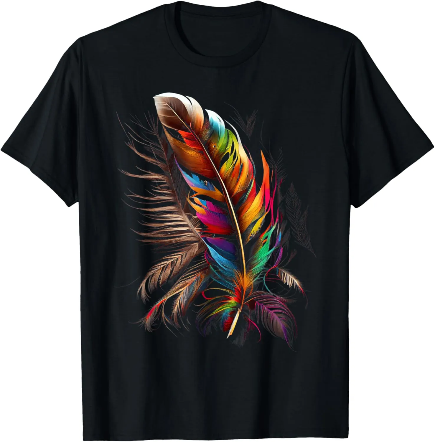 Feather Southwest Native American Indian Tribal Art Graphic T-Shirt