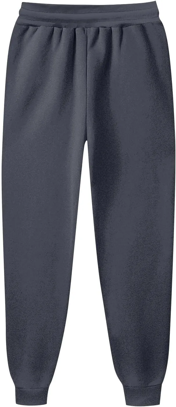 Fleece Lined Pants Women Fleece Lined Sweatpants with Pockets High Waisted Thermal Joggers Winter Pants Plus Size