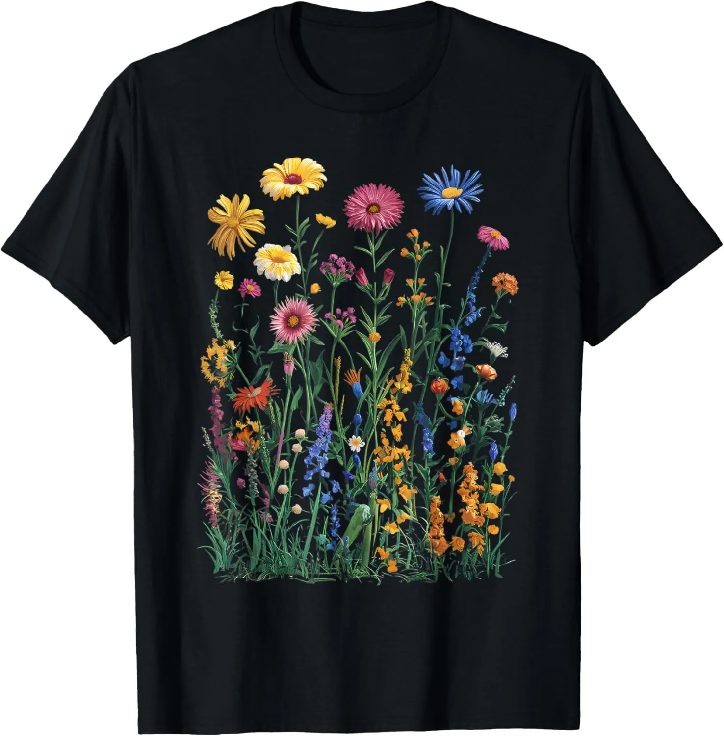 Flower Graphic s For Women Wildflower Floral Gardening T-Shirt