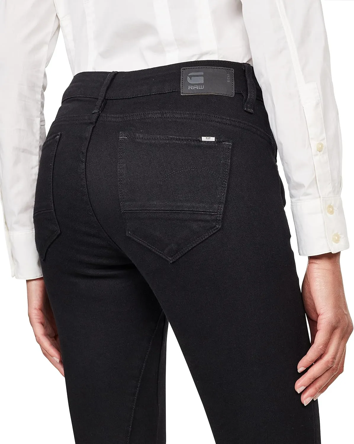 G-STAR RAW Women's Arc 3D Mid Rise Skinny Fit Jeans