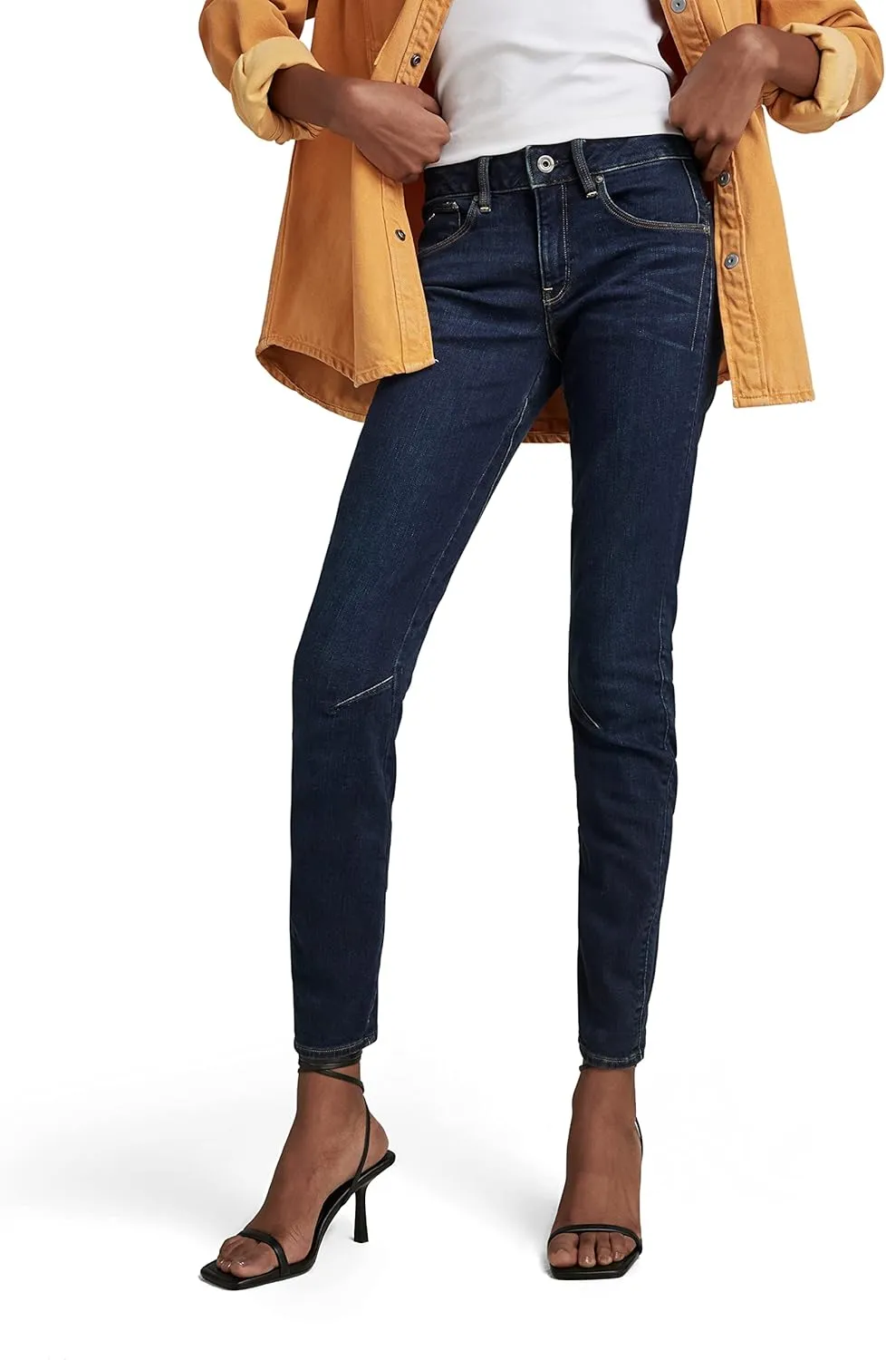 G-STAR RAW Women's Arc 3D Mid Rise Skinny Fit Jeans