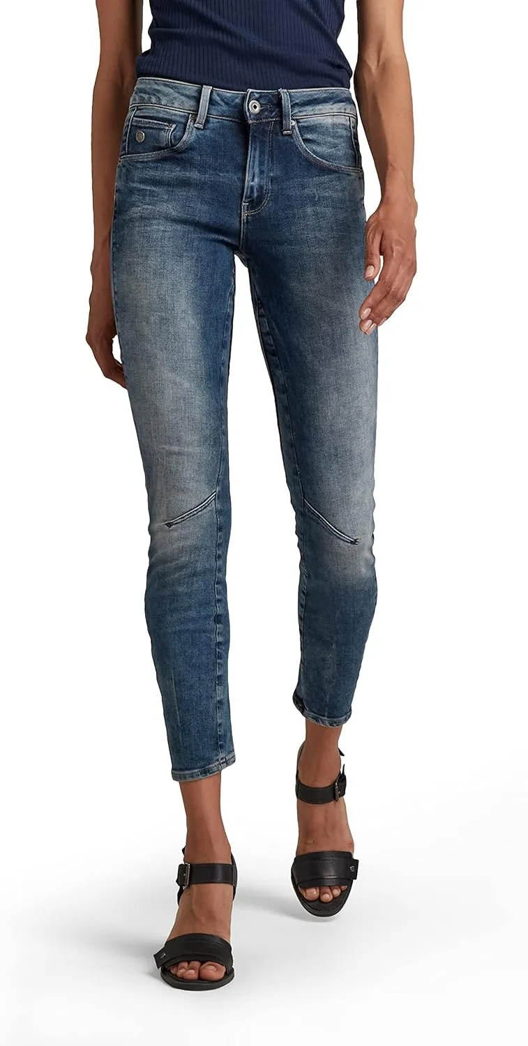 G-STAR RAW Women's Arc 3D Mid Rise Skinny Fit Jeans