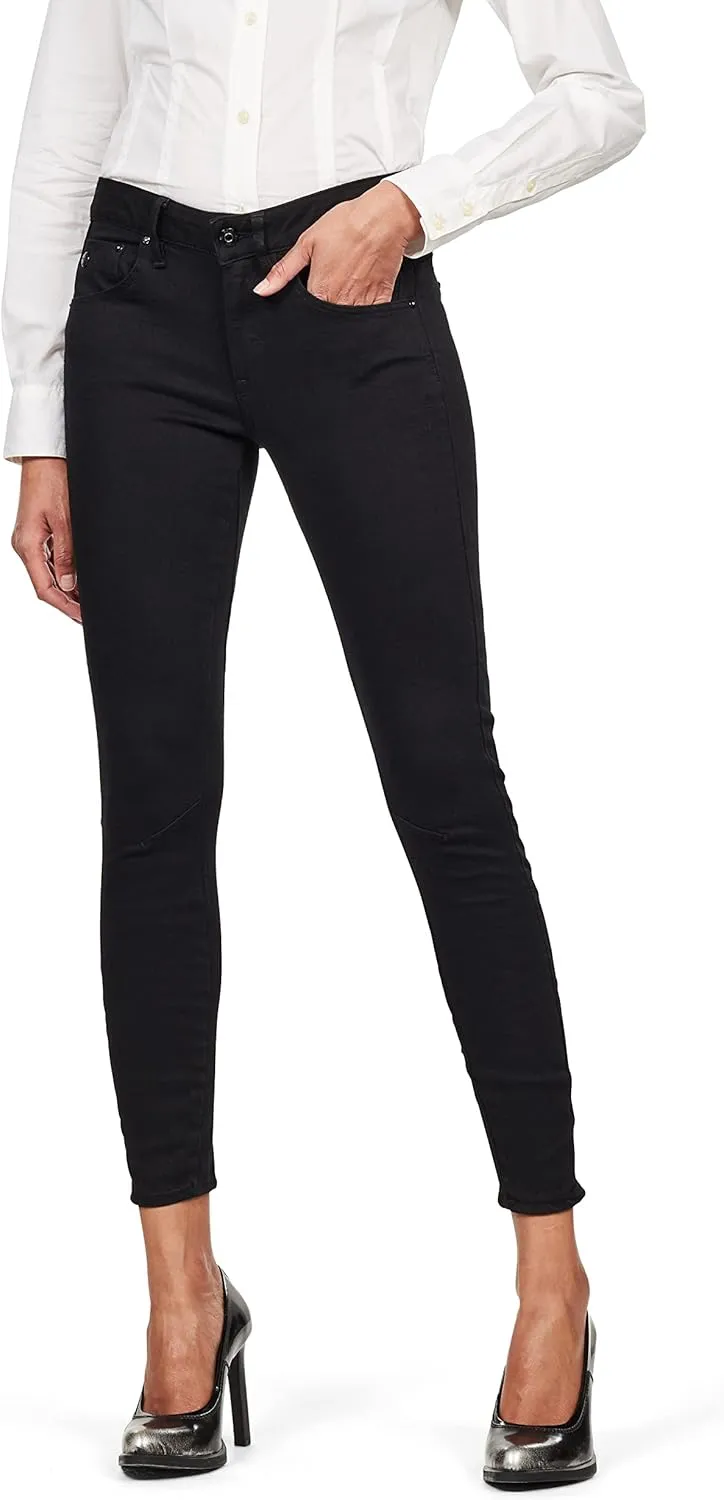 G-STAR RAW Women's Arc 3D Mid Rise Skinny Fit Jeans