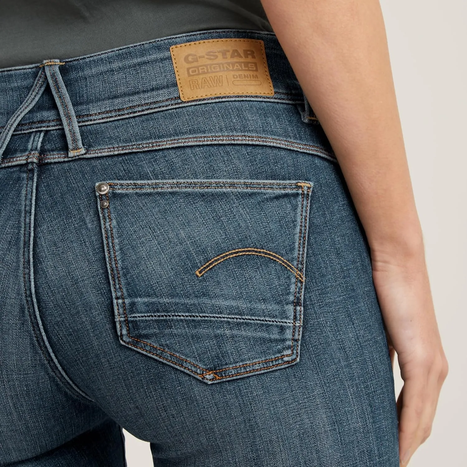 G-STAR RAW Women's Lynn D Mid Rise Super Skinny Fit Jeans