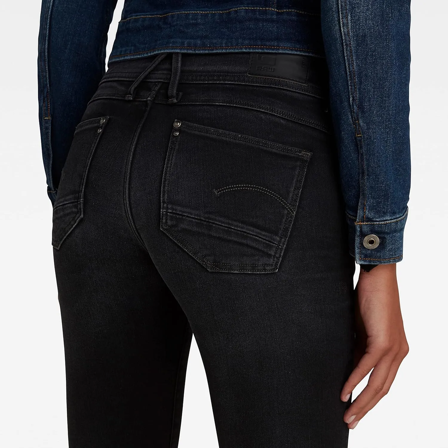G-STAR RAW Women's Lynn D Mid Rise Super Skinny Fit Jeans