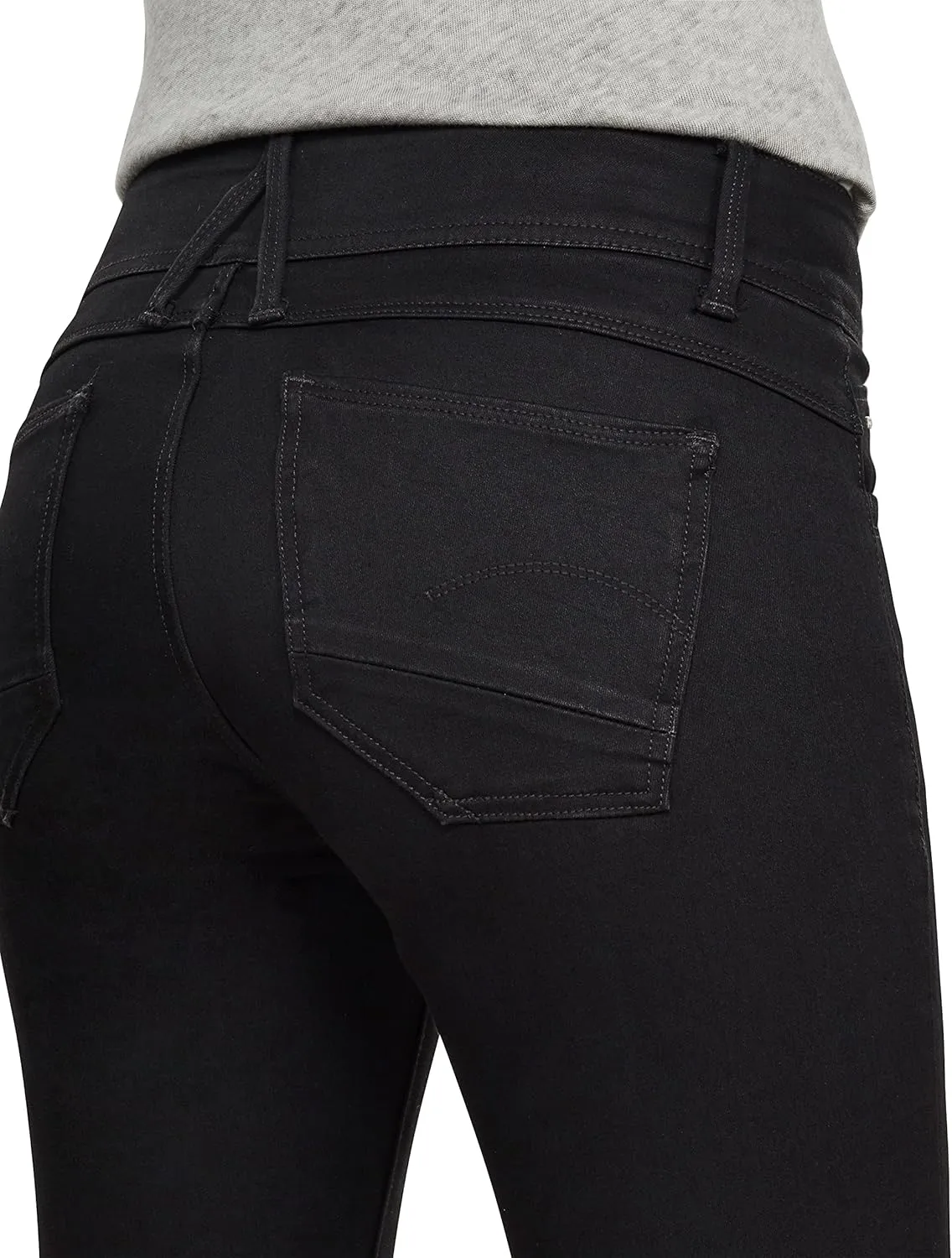 G-STAR RAW Women's Lynn D Mid Rise Super Skinny Fit Jeans