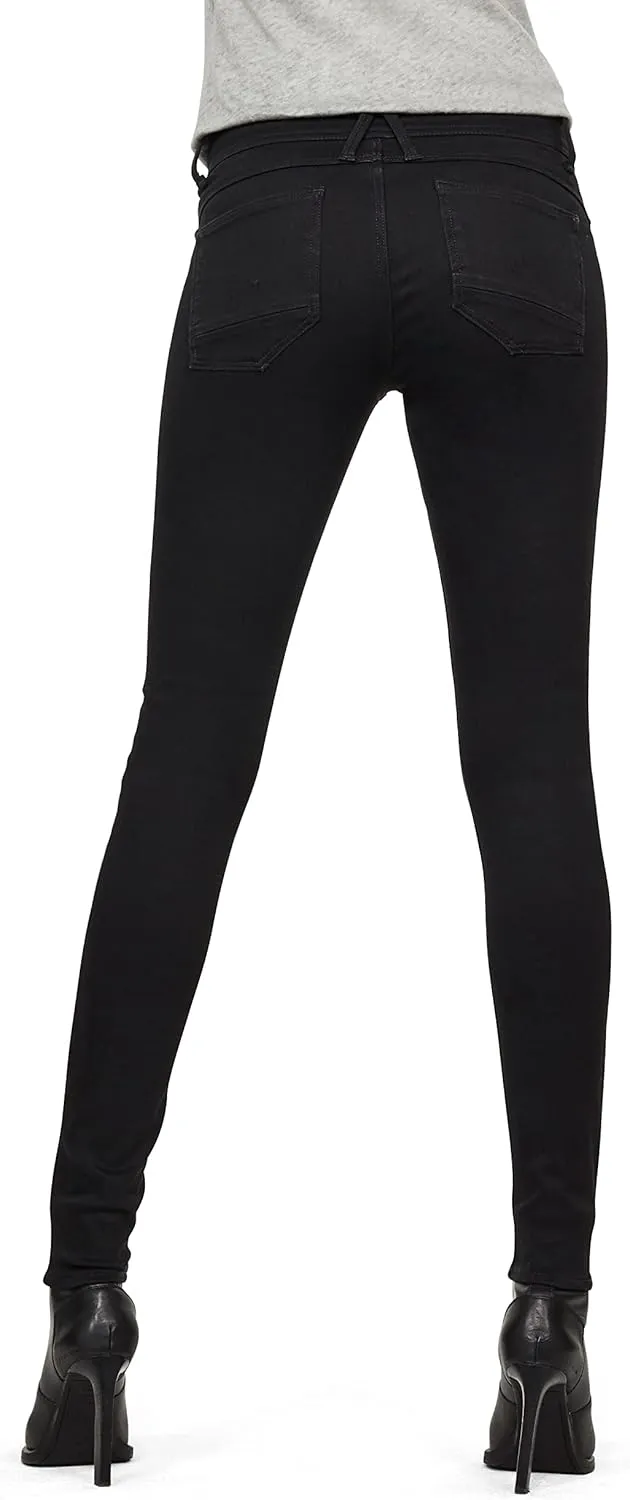 G-STAR RAW Women's Lynn D Mid Rise Super Skinny Fit Jeans