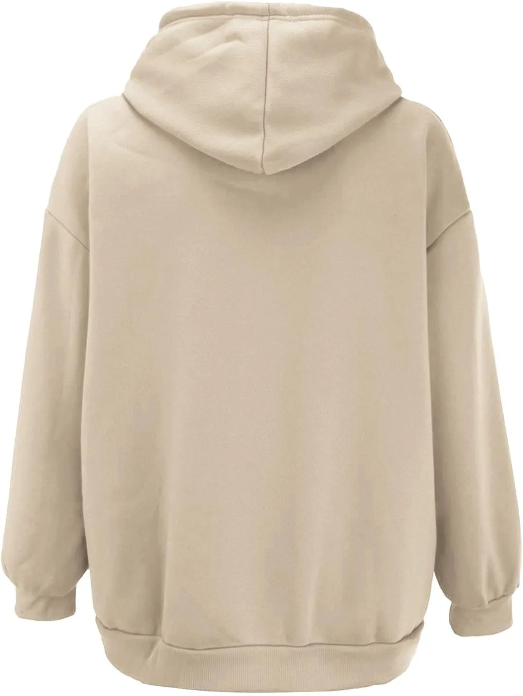 GIERIDUC Women's Oversized Zip Up Hoodies Sweatshirts Womans Sweatshirts And Hoodies Jacket With Hoodie Cowl Neck Top
