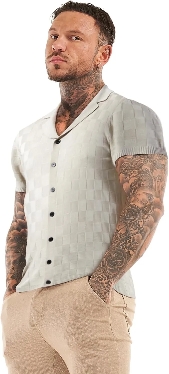 GINGTTO Men's Polo Shirts Short Sleeve Slim Fit Lightweight Knit T Shirts
