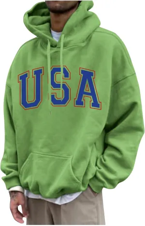 GOFULY Men'S Fashion Hoodies & Sweatshirts Palm Tree Print Fall Fleece Sweatshirts Streetwear Long Sleeve Pullover Hoodie
