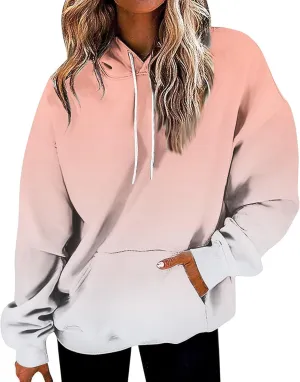 GOFULY Women'S Fashion Hoodies & Sweatshirts Long Sleeve Drawstring Sweatshirts Tie Dye Fall Pullover Winter Sweatshirts