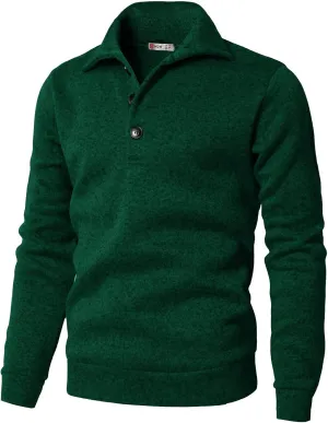 H2H Mens Casual Slim Fit Pullover Sweatshirts Knitted Shirts Napping Inside