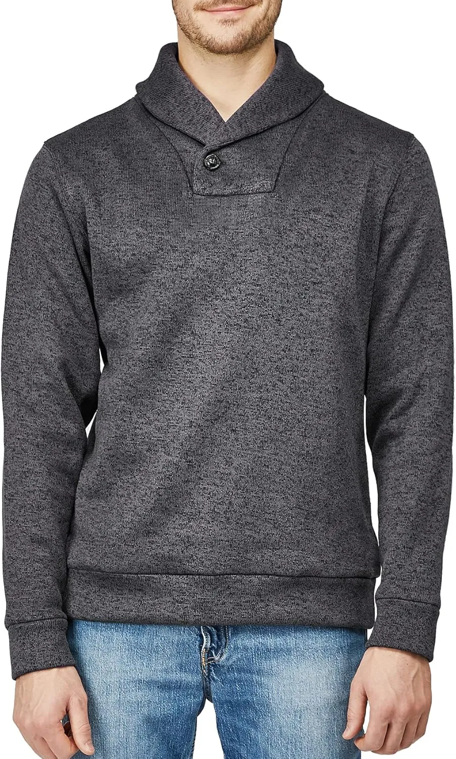 H2H Mens Casual Slim Fit Pullover Sweatshirts Knitted Shirts Napping Inside