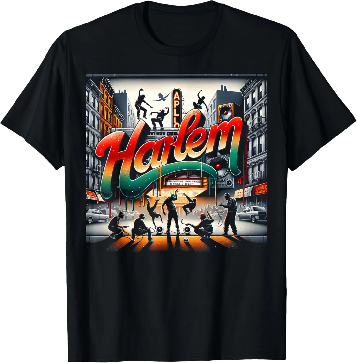 Harlem Vibe | Cool Graphic Tee | Men Women S - 6XL Graphic T-Shirt