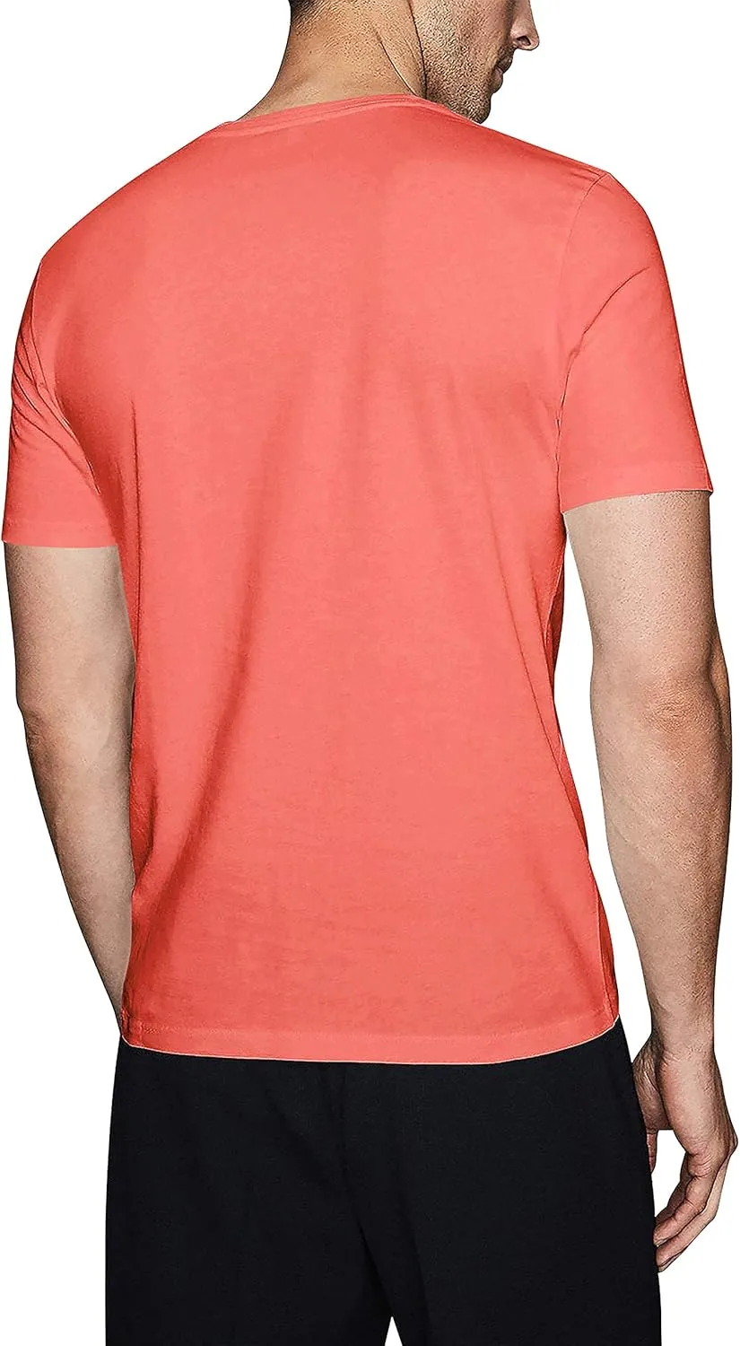 Hat and Beyond Mens Active V Neck T-Shirts Gym Workout Dance Slim Fit Shirts