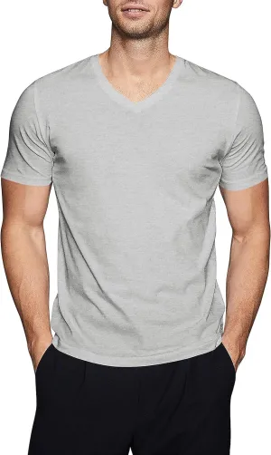 Hat and Beyond Mens Active V Neck T-Shirts Gym Workout Dance Slim Fit Shirts