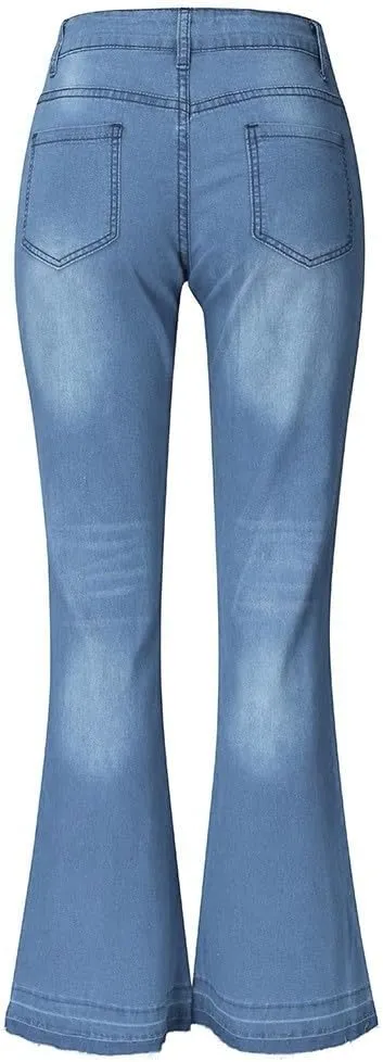 High Waisted Jeans for Women Jeans Poket Pants Mid Casual Denim Lace Women's Jeans High Waisted Jeans for Women