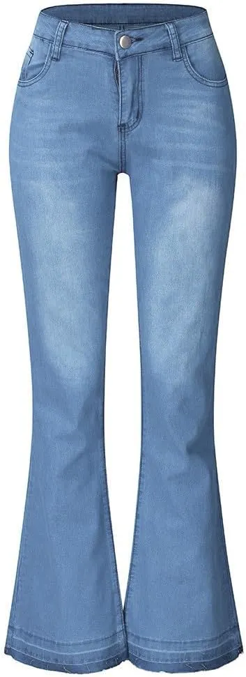 High Waisted Jeans for Women Jeans Poket Pants Mid Casual Denim Lace Women's Jeans High Waisted Jeans for Women