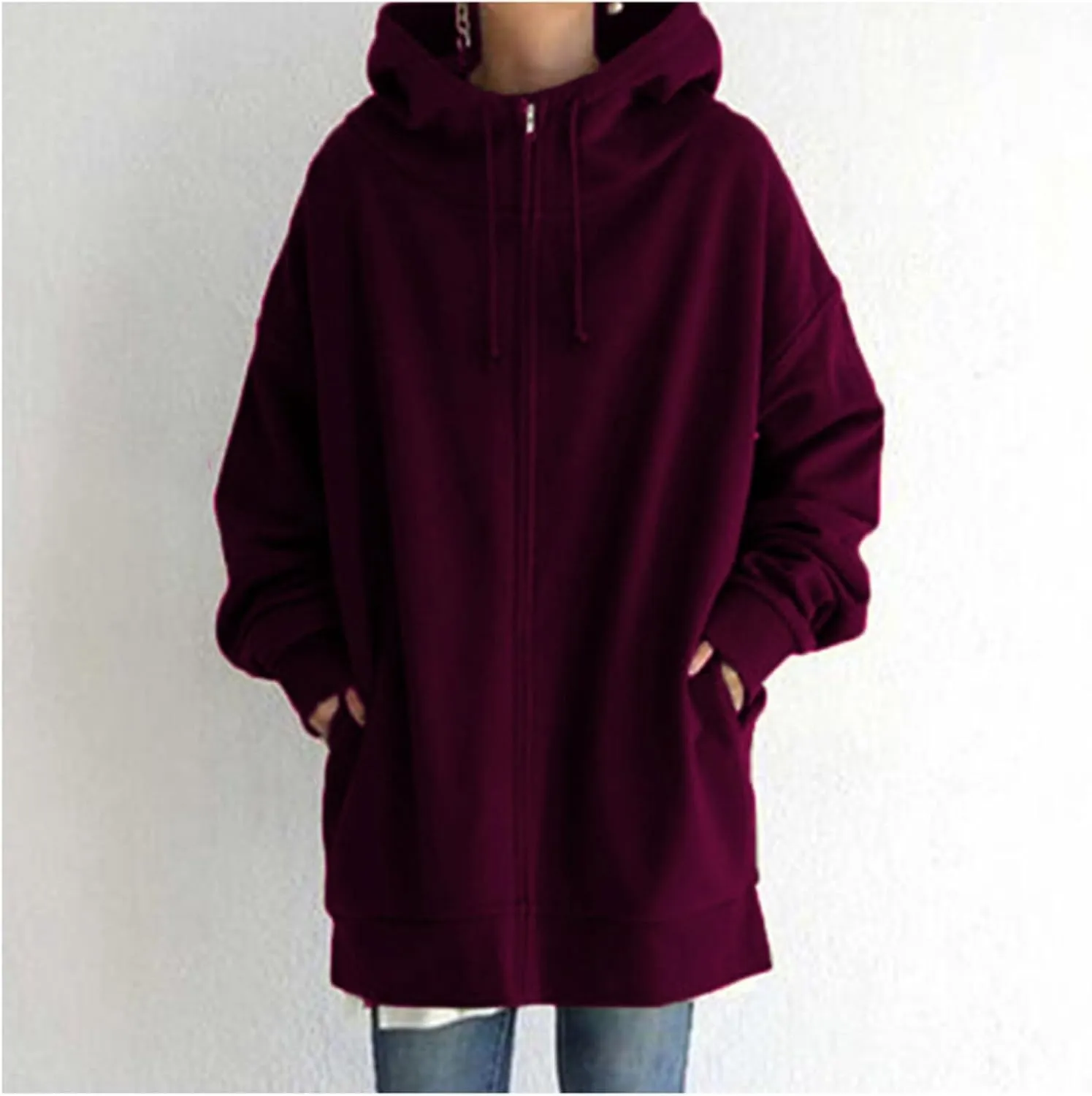 Hoodie Womens Womens Sweatshirts Half Zip Cropped Pullover Casual Quarter Zipper Hoodies Fall Outfits Clothes