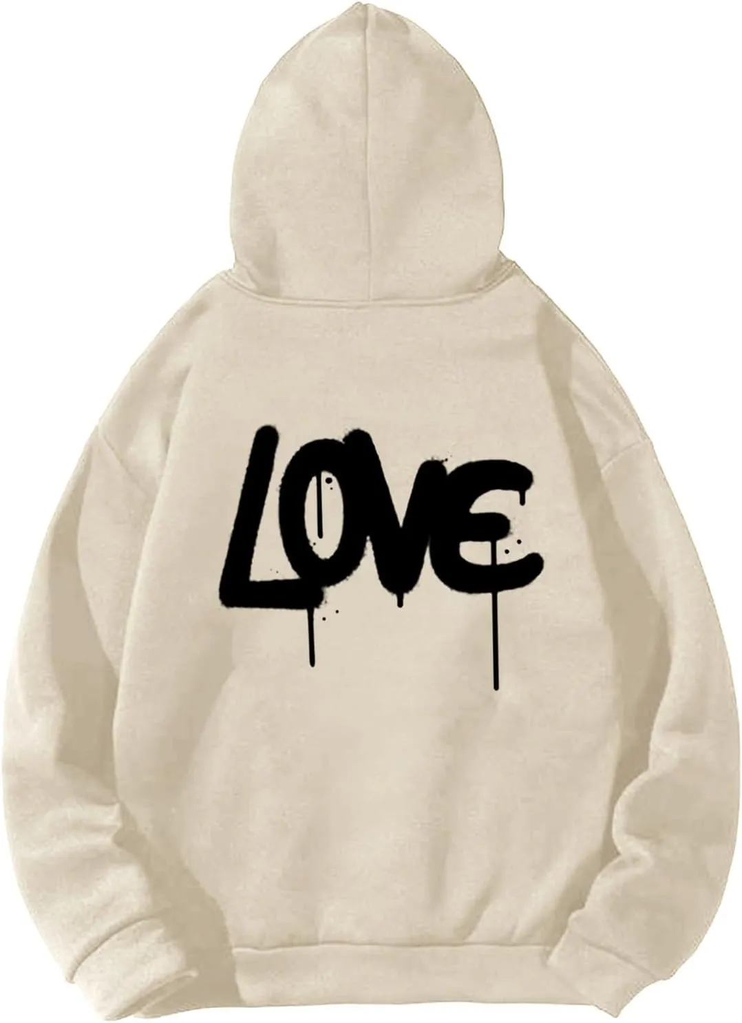 Hoodies For Men With Designs Breathable Casual Hooded Sweatshirt Pullover Tops Mid-Weight Long Sleeve Letter Print Shirts